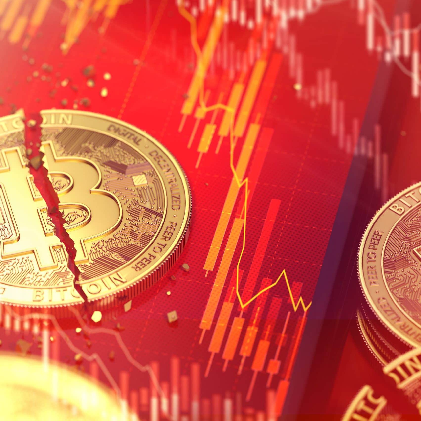 Krypto-Markt im freien Fall: Bitcoin und Co. stürzen zweistellig ab