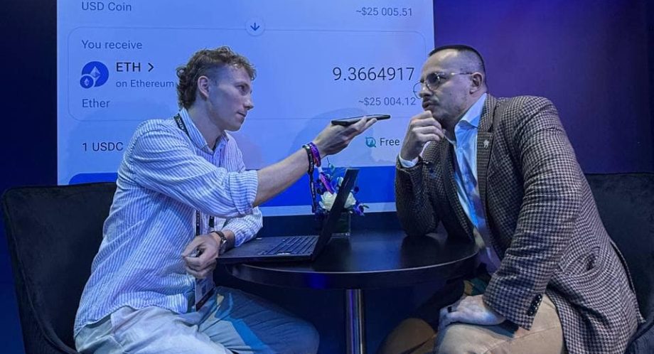 Der 1inch-Mitgründer Sergej Kunz im Interview auf der Token2049 in Dubai