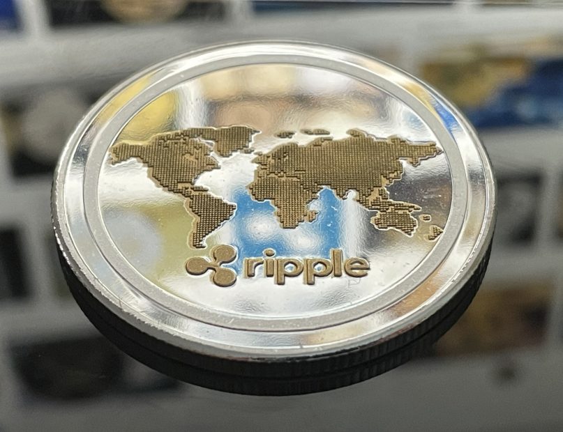 Ripple Logo auf einer Münze