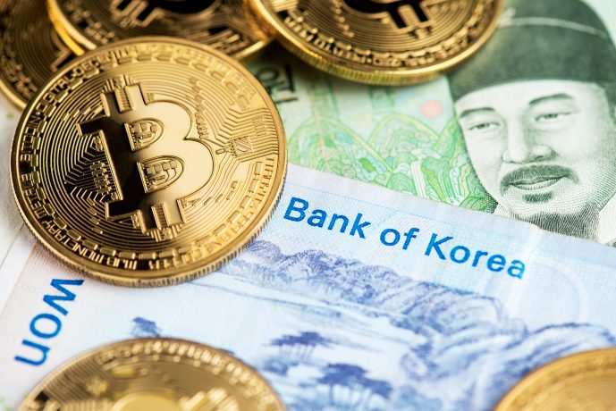 Südkoreanische Won liegen neben Bitcoin