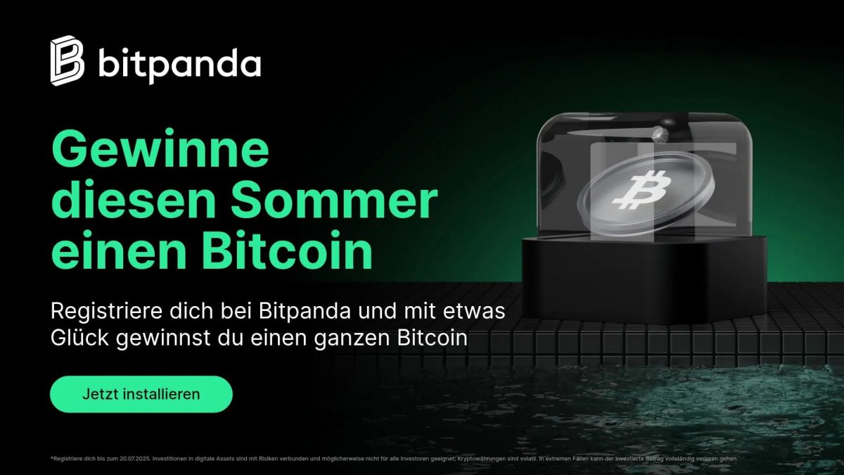 Gewinne mit etwas Glück 1 Bitcoin: Bitpanda Sommeraktion 2025