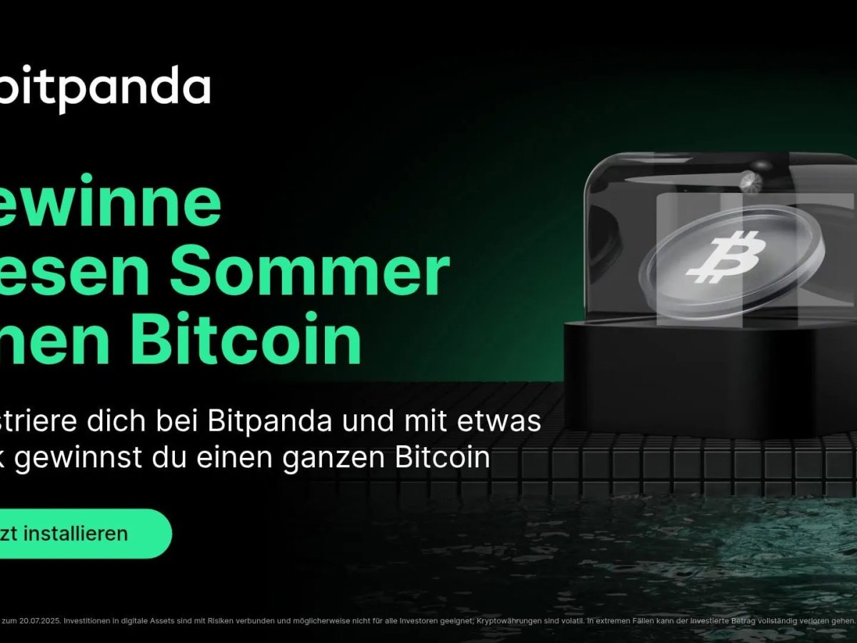 Gewinne mit etwas Glück 1 Bitcoin: Bitpanda Sommeraktion 2025