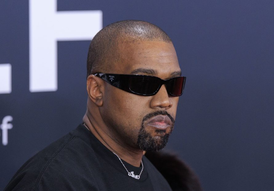 Kanye West bei einer Pressekonferenz