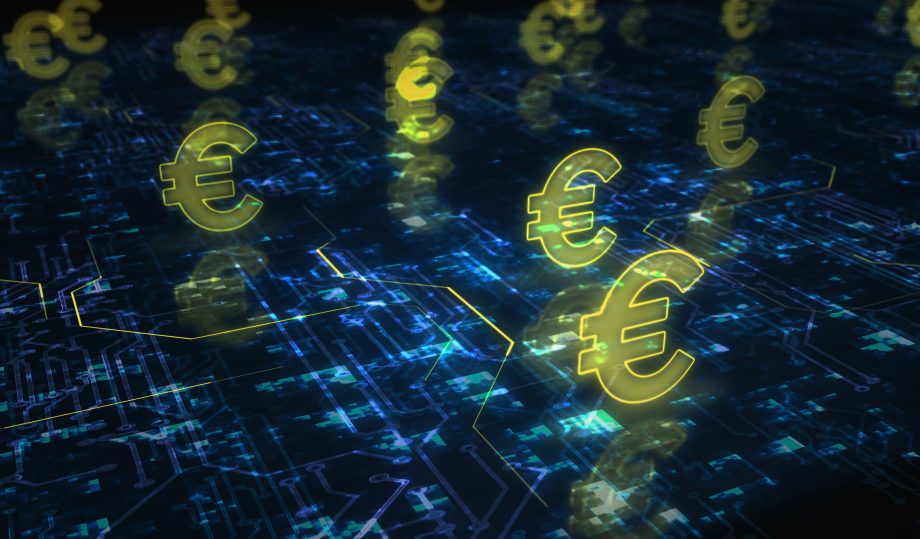 Euro Stablecoin EURAU AllUnity Chainlink CCIP auf Blockchain Netzwerk visualisiert