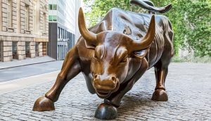 Bulle an Wall Street in New York