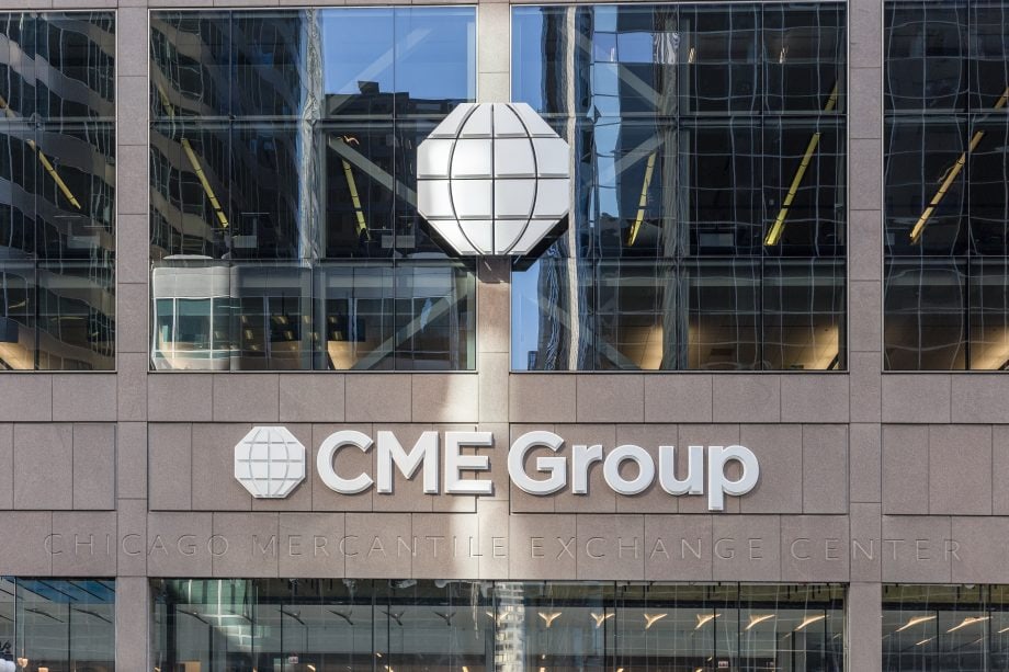Das Bild zeigt das CME Group Logo