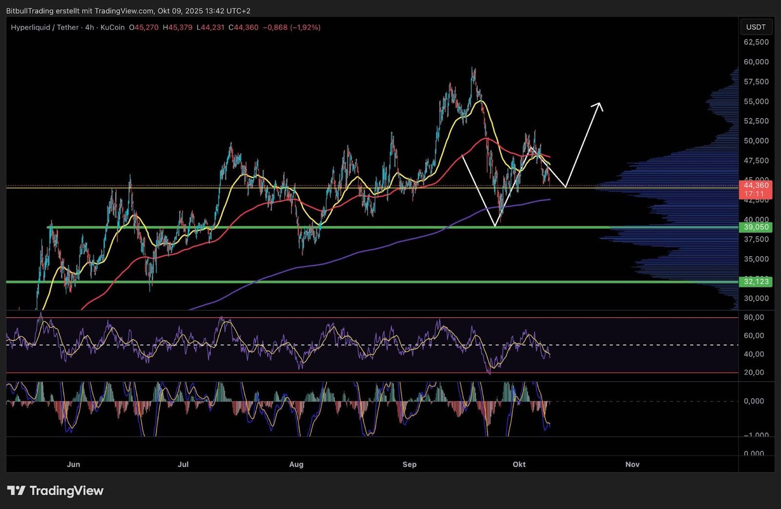 Hyperliquid rauscht ab – Kurs-Erholung hängt an Bitcoin