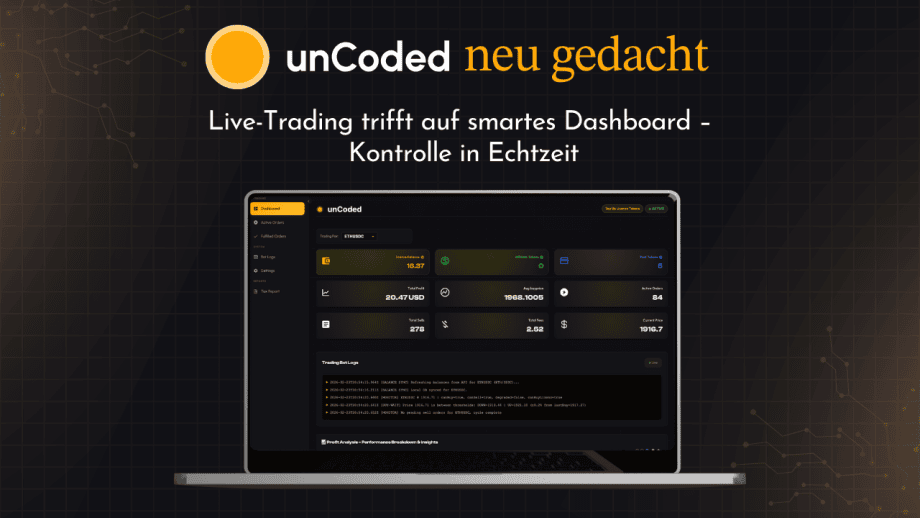 unCoded Krypto-Trading-Bot für automatisiertes Spot-Trading auf Binance
