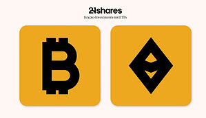 Bitcoin & Ethereum: Einfach investieren mit 21shares