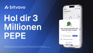 Jetzt bei Bitvavo registrieren, verifizieren und 10 € einzahlen: So sicherst du dir 3.000.000 PEPE als Willkommensbonus (bis 31.12.2025)