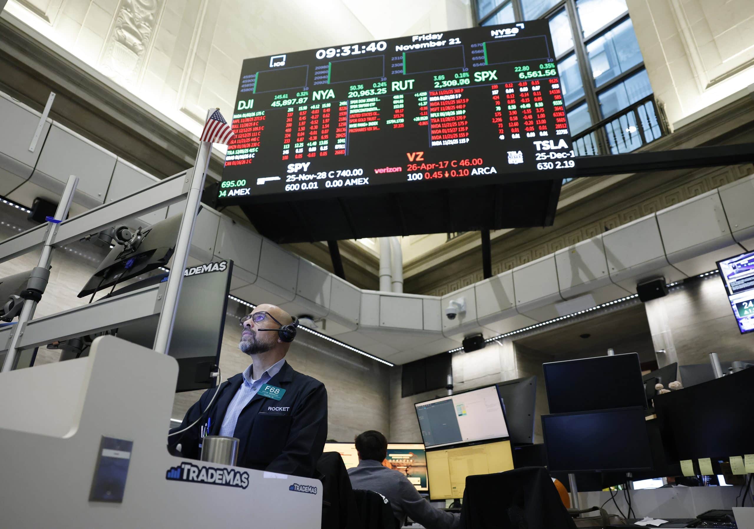 Innenraum der New York Stock Exchange