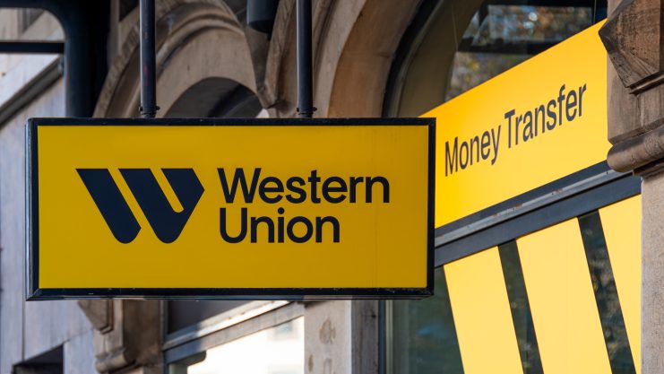 Western Union Schild