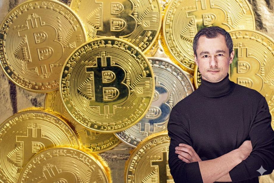 Mehrere goldene Bitcoin-Münzen befinden sich auf dem Bild.