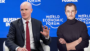 Coinbase CEO Brian Armstrong auf dem World Economic Forum