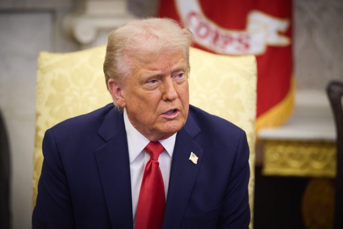 Die Grafik zeigt Donald Trump