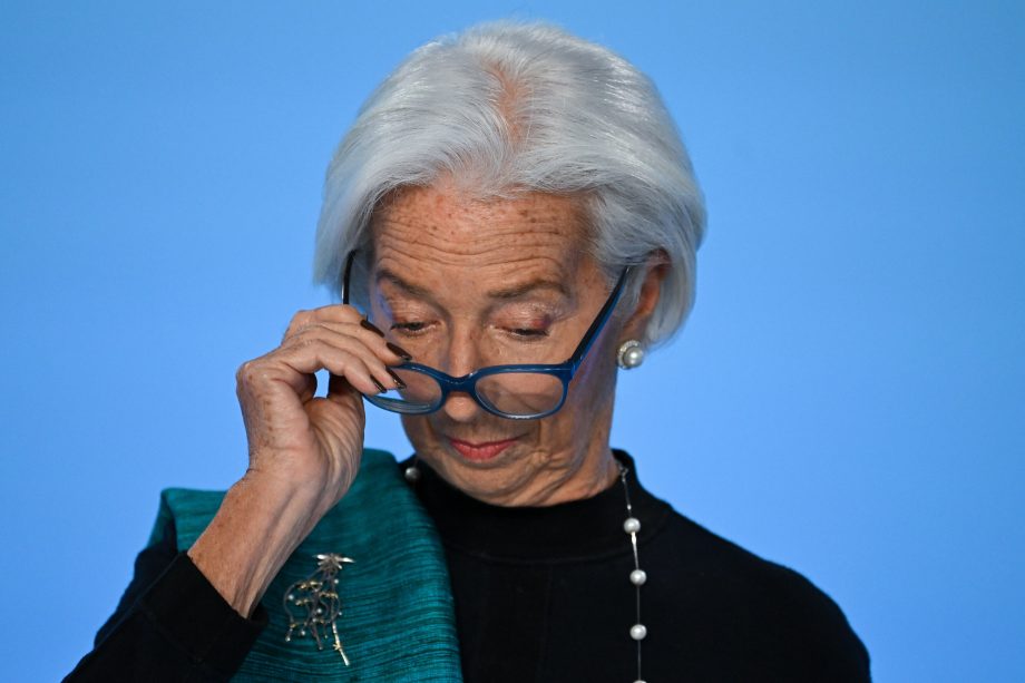 Das Bild zeigt die EZB-Präsidentin Christine Lagarde