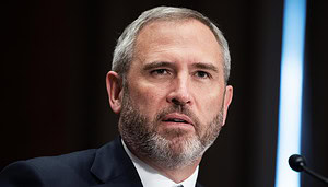 Brad Garlinghouse schaut verdutzt in die Kamera bei Anhörung