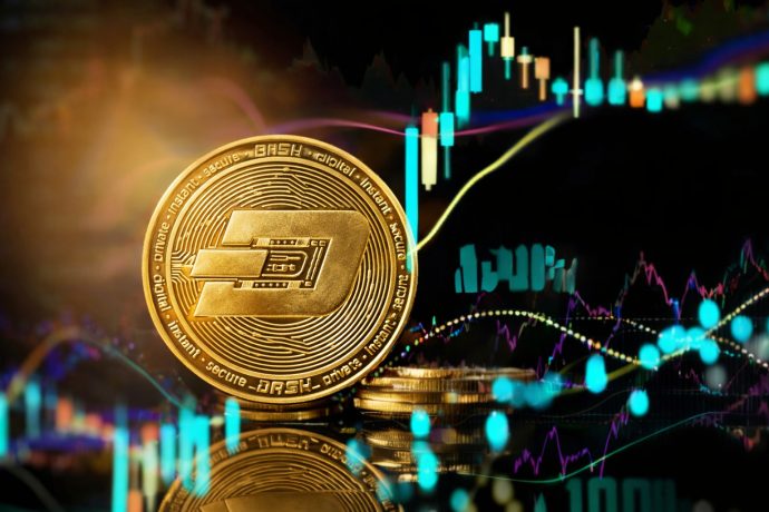 Dash-Münze vor steigendem Chartbild