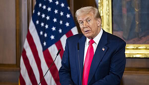 Donald Trump bei Pressekonferenz