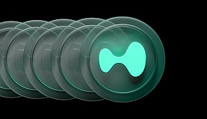 Das Hyperliquid-Logo in Form einer Münze