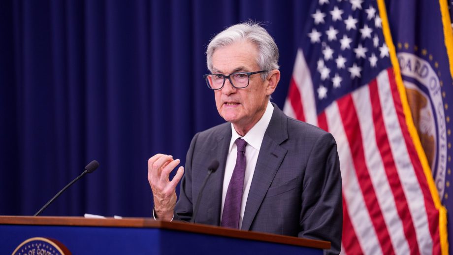 Jerome Powell, Vorsitzender der US-Notenbank, hält am Mittwoch, dem 30. Juli 2025, eine Rede im William McChesney Martin Jr. Federal Reserve Board Building in Washington, DC.