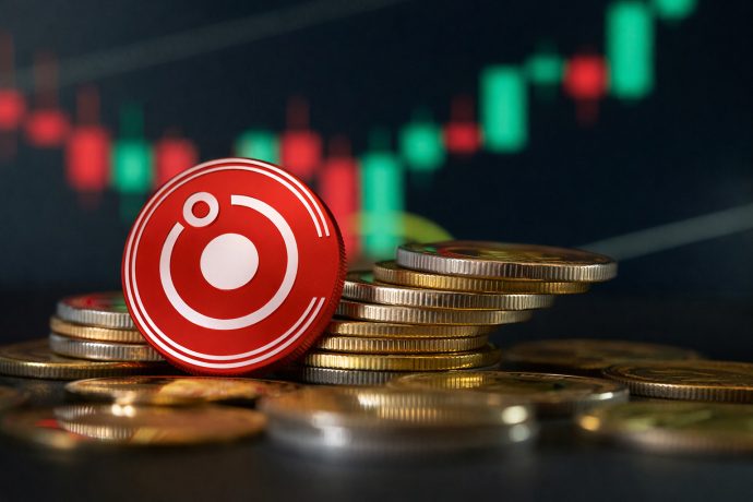 Render Token vor einem Chart.