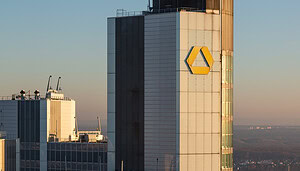 Zu sehen ist der Commerzbank-Tower in Frankfurt