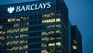 Gebäude von der britischen Bank Barclays