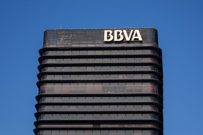 Ein Gebäude der spanischen Großbank BBVA.