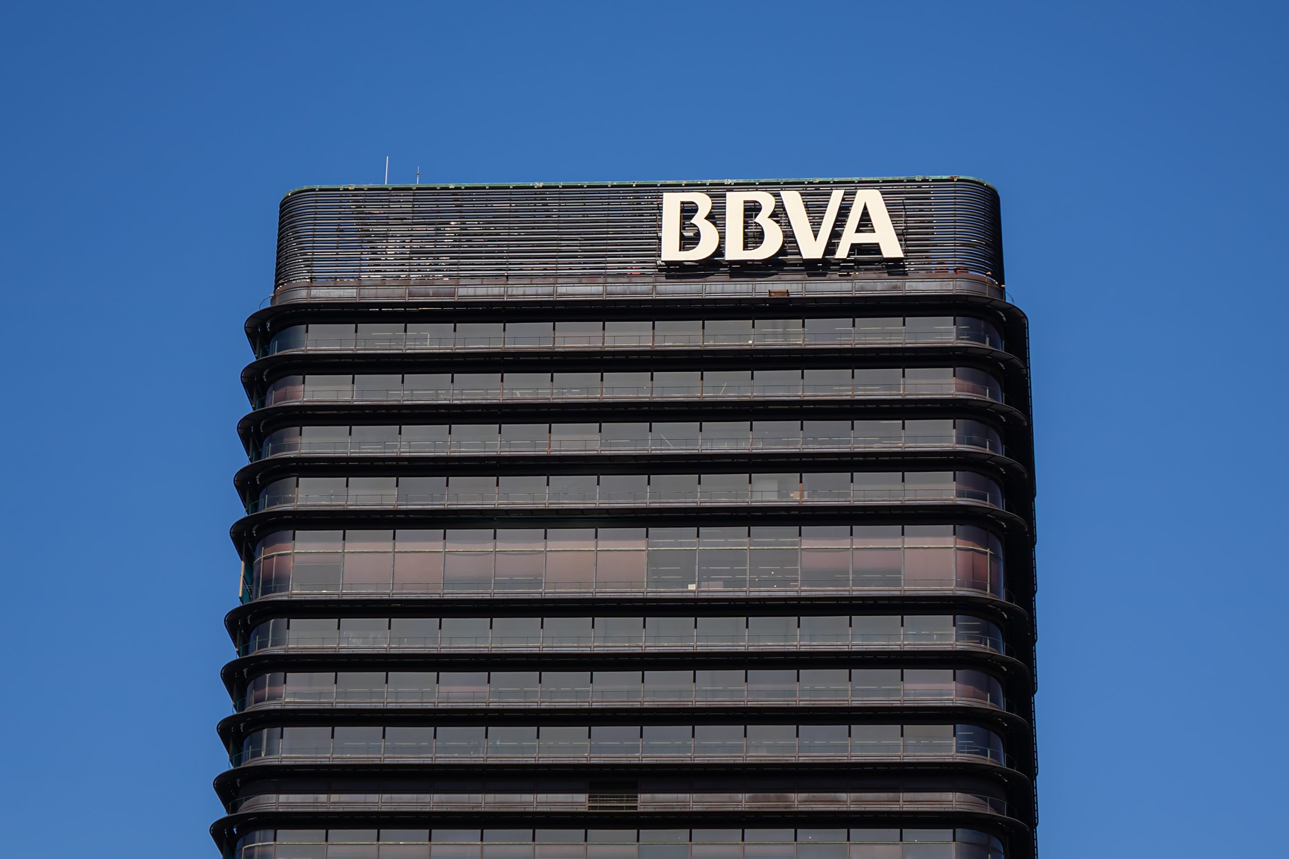 Ein Gebäude der spanischen Großbank BBVA.
