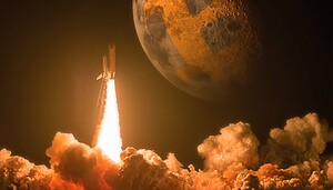 Bitcoin-Rakete fliegt zum Mond