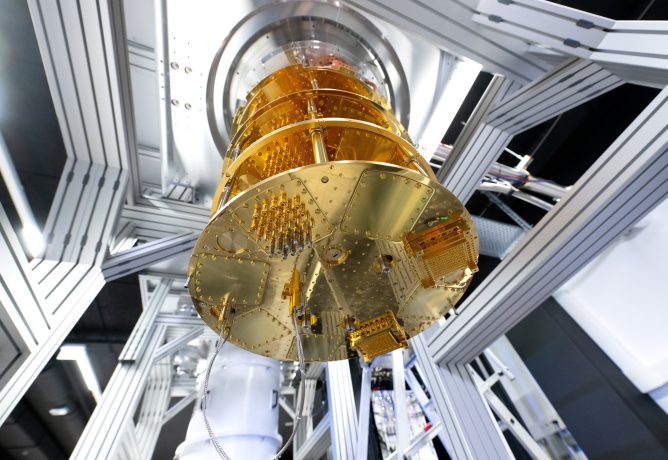 Zu sehen ist ein Quantencomputer