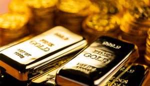 Zu sehen sind Goldbarren die physisches Gold symbolisieren sollen. Gold Token tokenisiert dieses Edelmetall.
