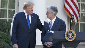 Donald Trump und Jerome Powell