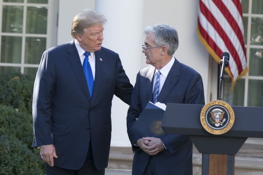 Donald Trump und Jerome Powell