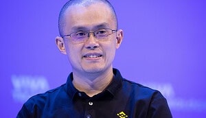 Das Bild zeigt CZ, EX-Binance CEO