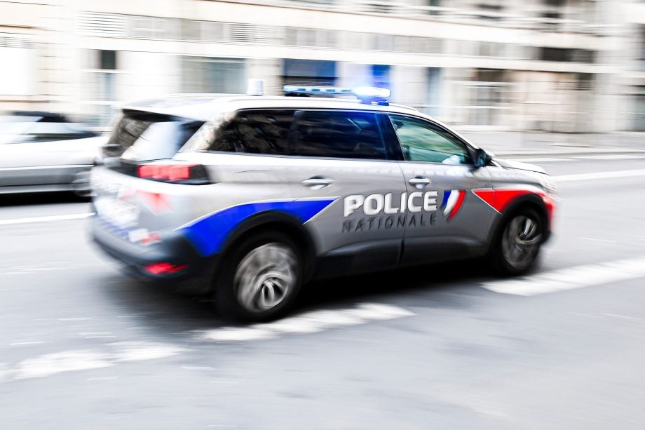 Ein französisches Polizeiauto