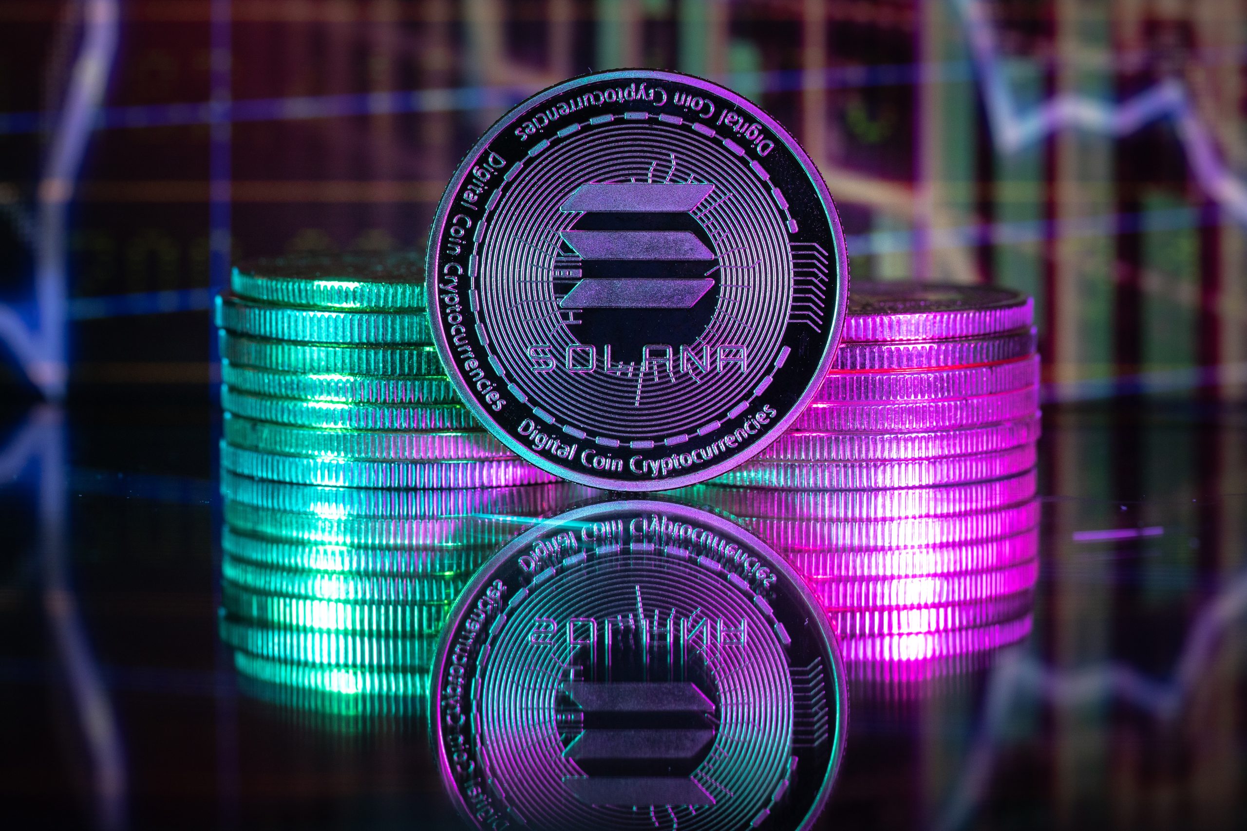 Solana Coins sind zu sehen