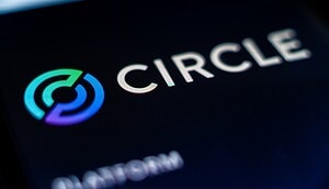 Das Logo von Circle auf einem Bildschirm.