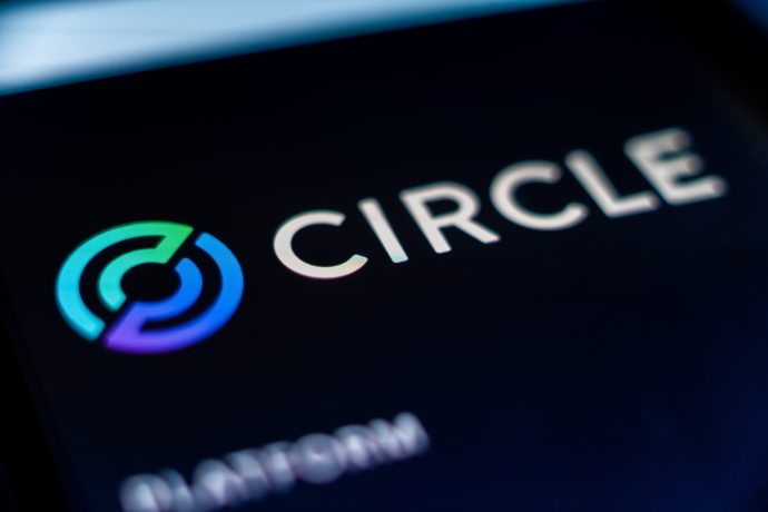Das Logo von Circle auf einem Bildschirm.