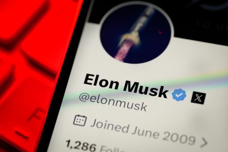 Das X-Profil von Elon Musk