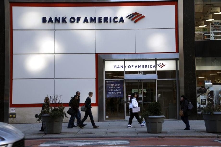 Eine Filiale der Bank of America in New York.