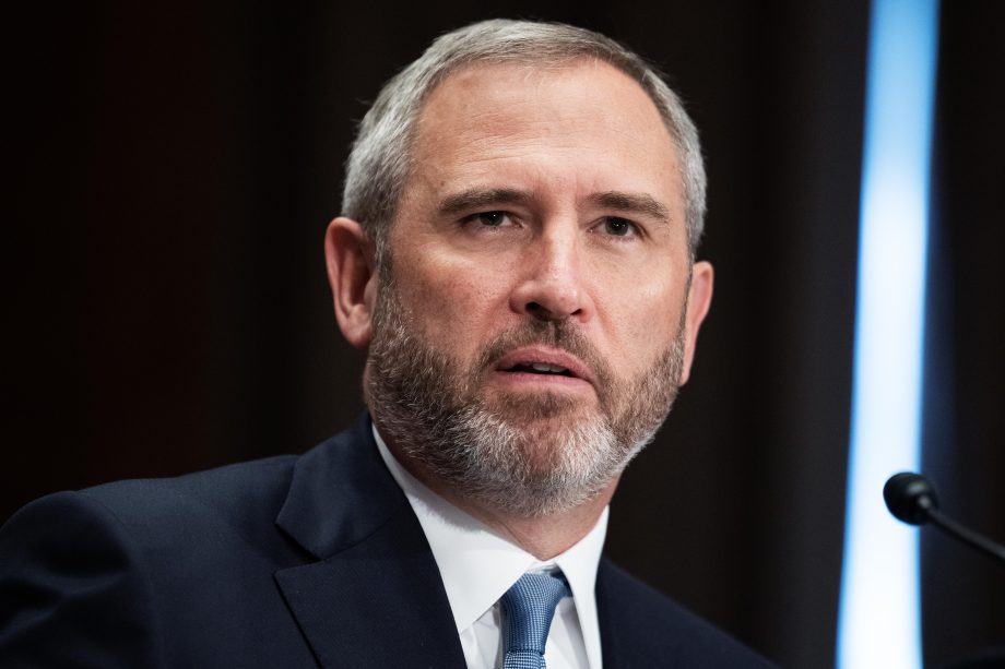 Das Gesicht von Brad Garlinghouse, CEO von Ripple