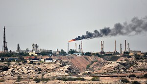 Eine Ölanlage auf der Insel Kharg.