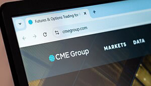 Das Bild zeigt das Logo der CME Group