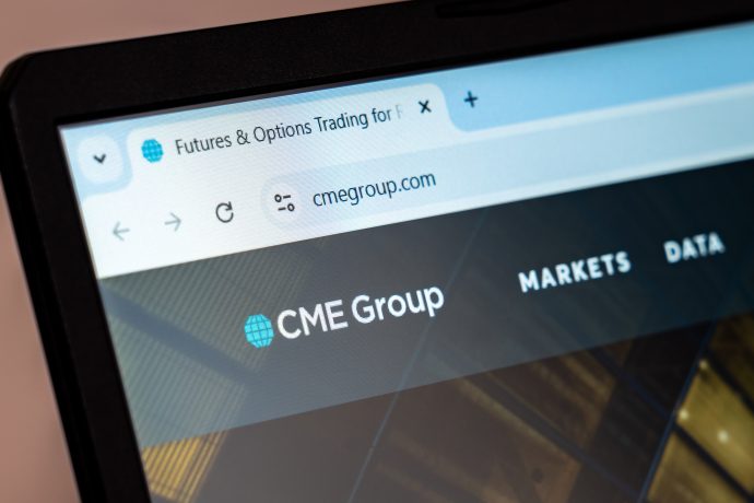 Das Bild zeigt das Logo der CME Group