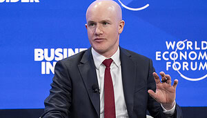 Das Bild zeigt Brian Armstrong, CEO von Coinbase