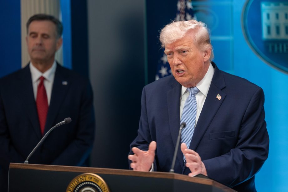 Das Bild zeigt Donald Trump