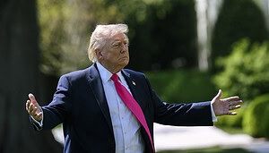 Das Bild zeigt den US-Präsidenten Donald Trump.