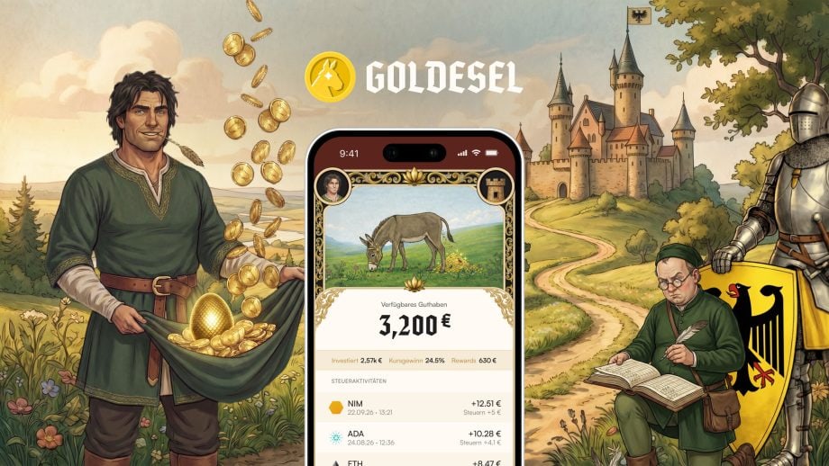 Staking mit der Goldesel App